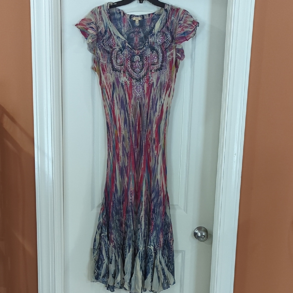 Reba Multicolor Patterned Maxi Dress